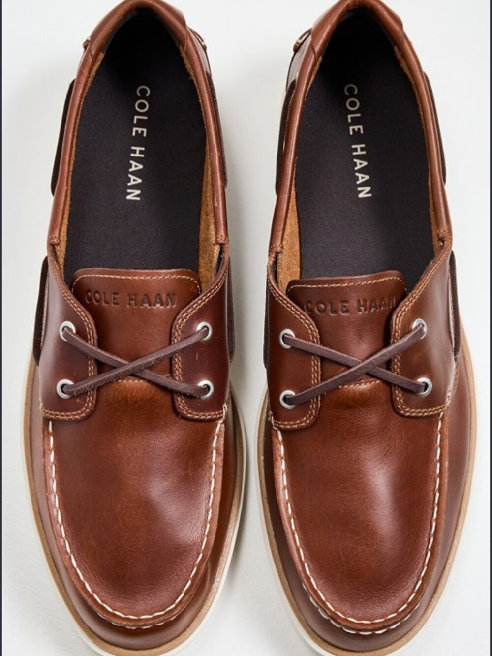 store model COLE HAAN leather windward grandpro boat shoes mens  9.5